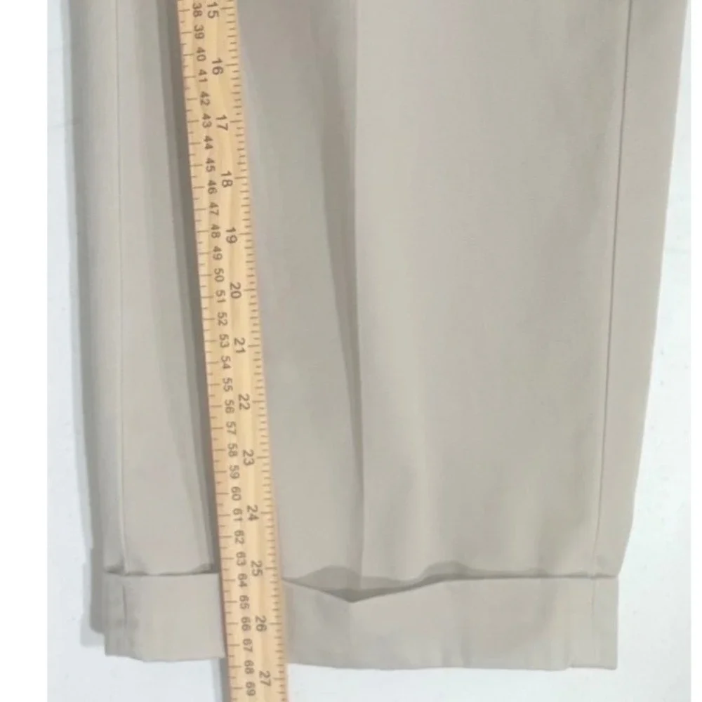 Brooks Brothers Elliot Advantage Chinos 40x30 (40x37) Tan Pleated Cuffed READ